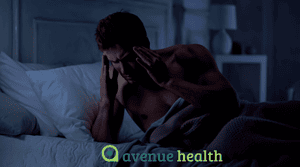 Male dark room migraine